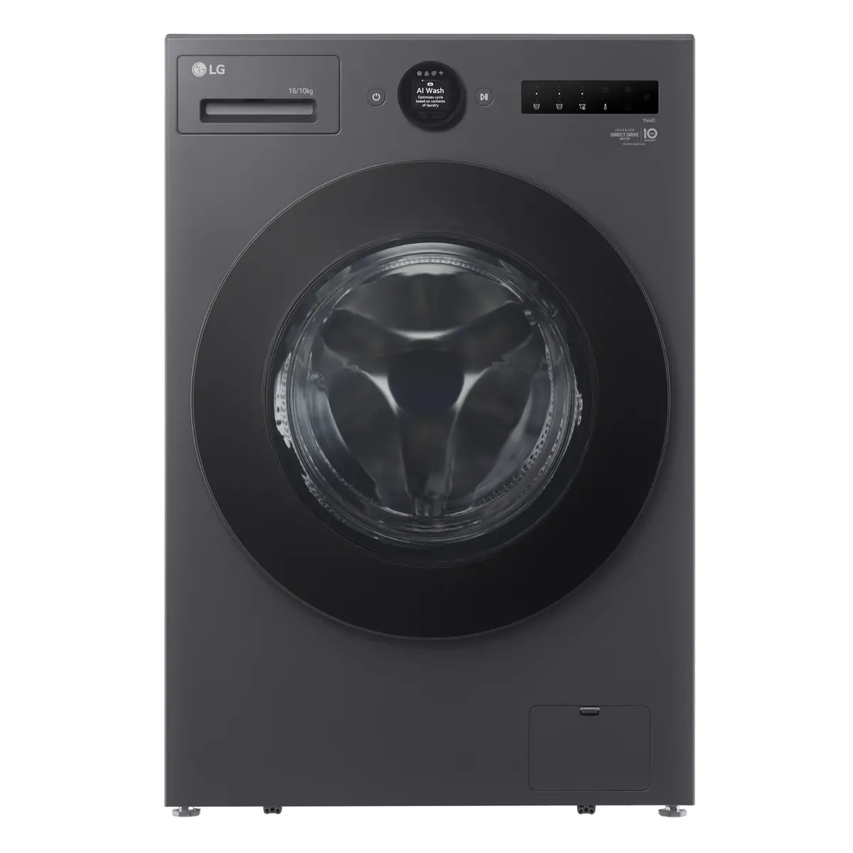 Lg Wxlc-1016Gx 16/10Kg Series Xl Front Load Washer Combo (Graphite) 1