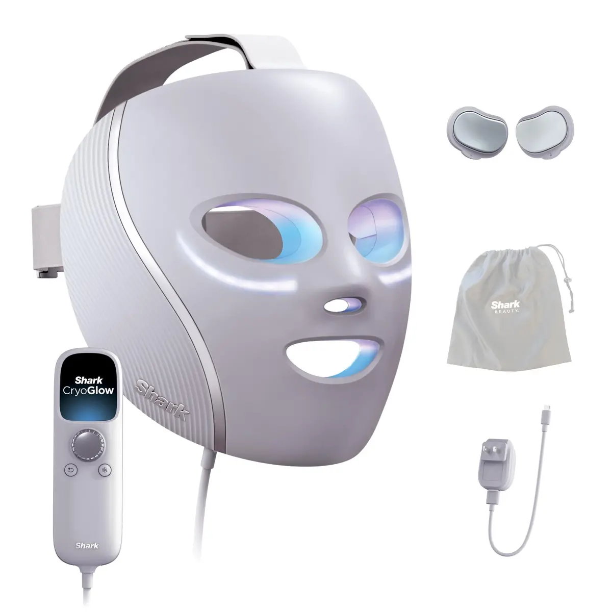Shark™ Cryoglow™ Cooling + Led Face Mask (Lilac Chill) 1