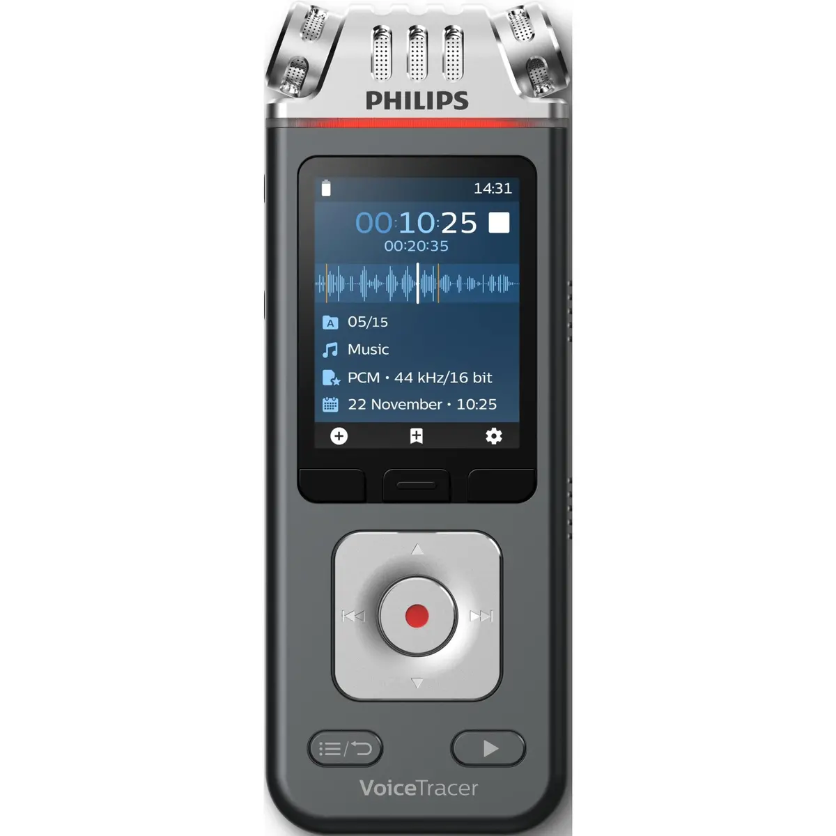 Philips Dvt6115 Voicetracer 3 Mic 8Gb Voice Recorder 1