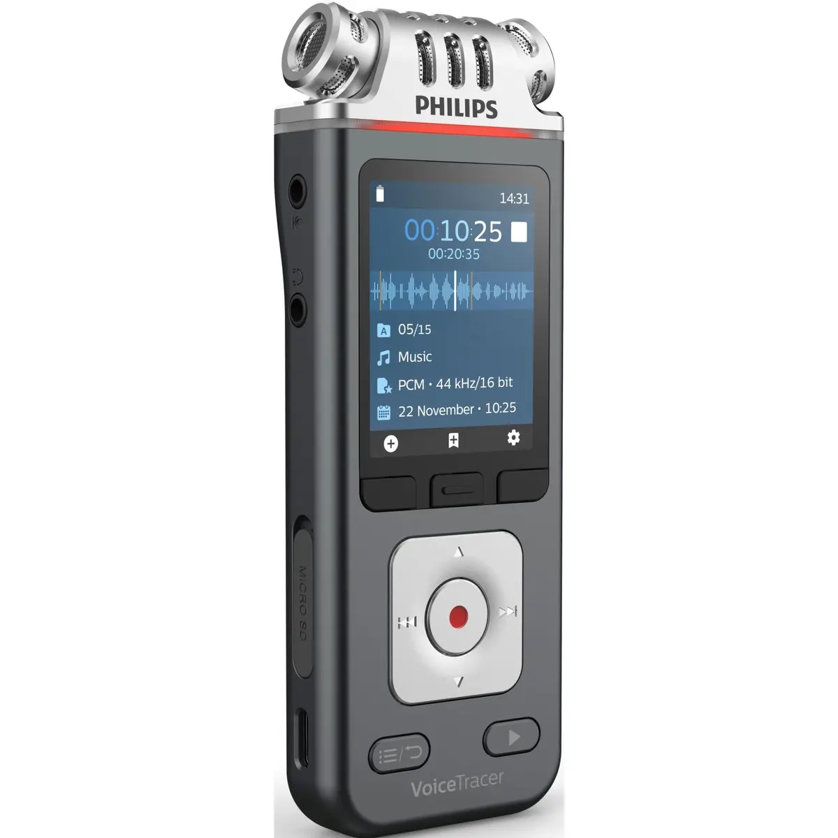 Philips Dvt6115 Voicetracer 3 Mic 8Gb Voice Recorder 2