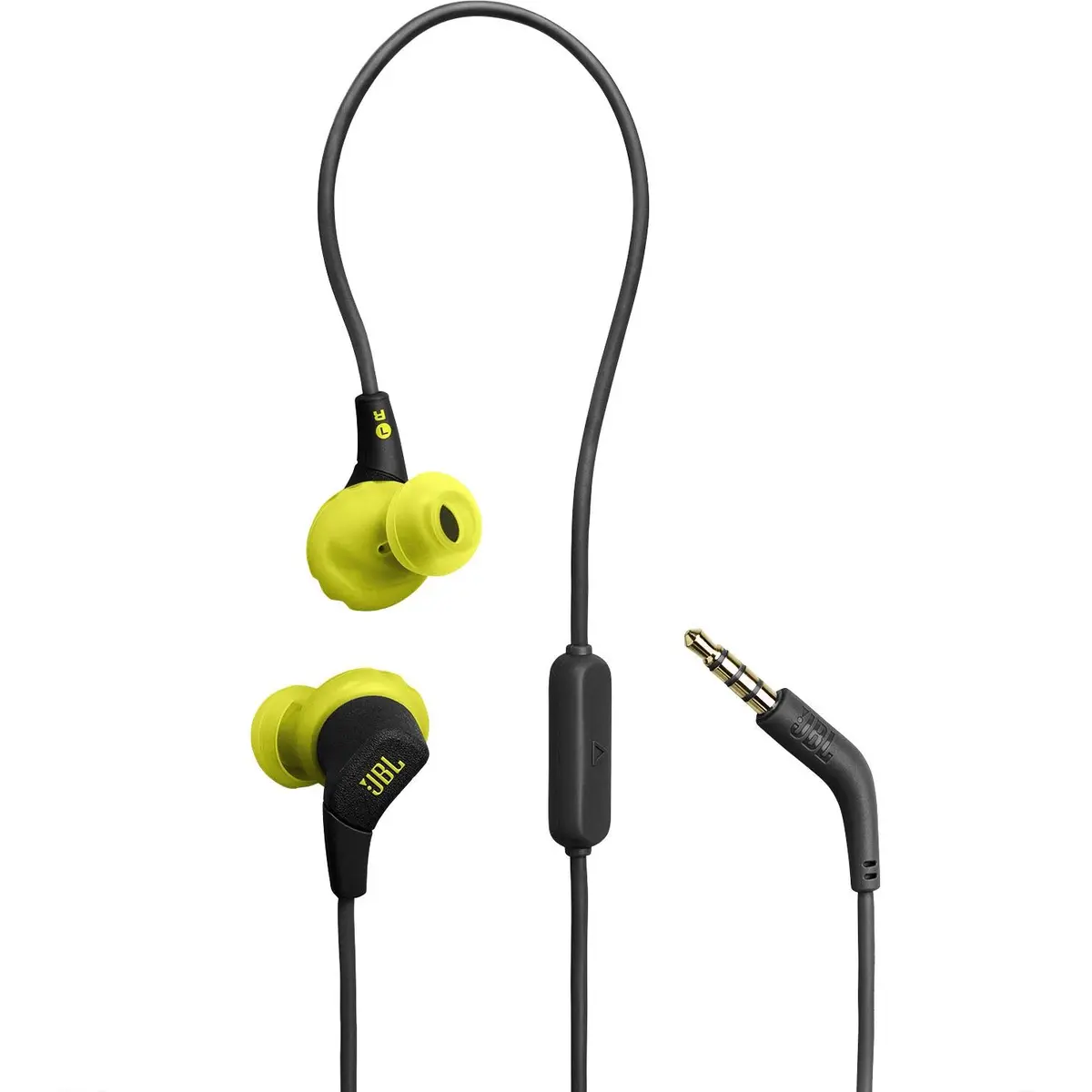 Jbl Endurance Run 3 Waterproof Wired In-Ear Headphones (Black/Lime) 1