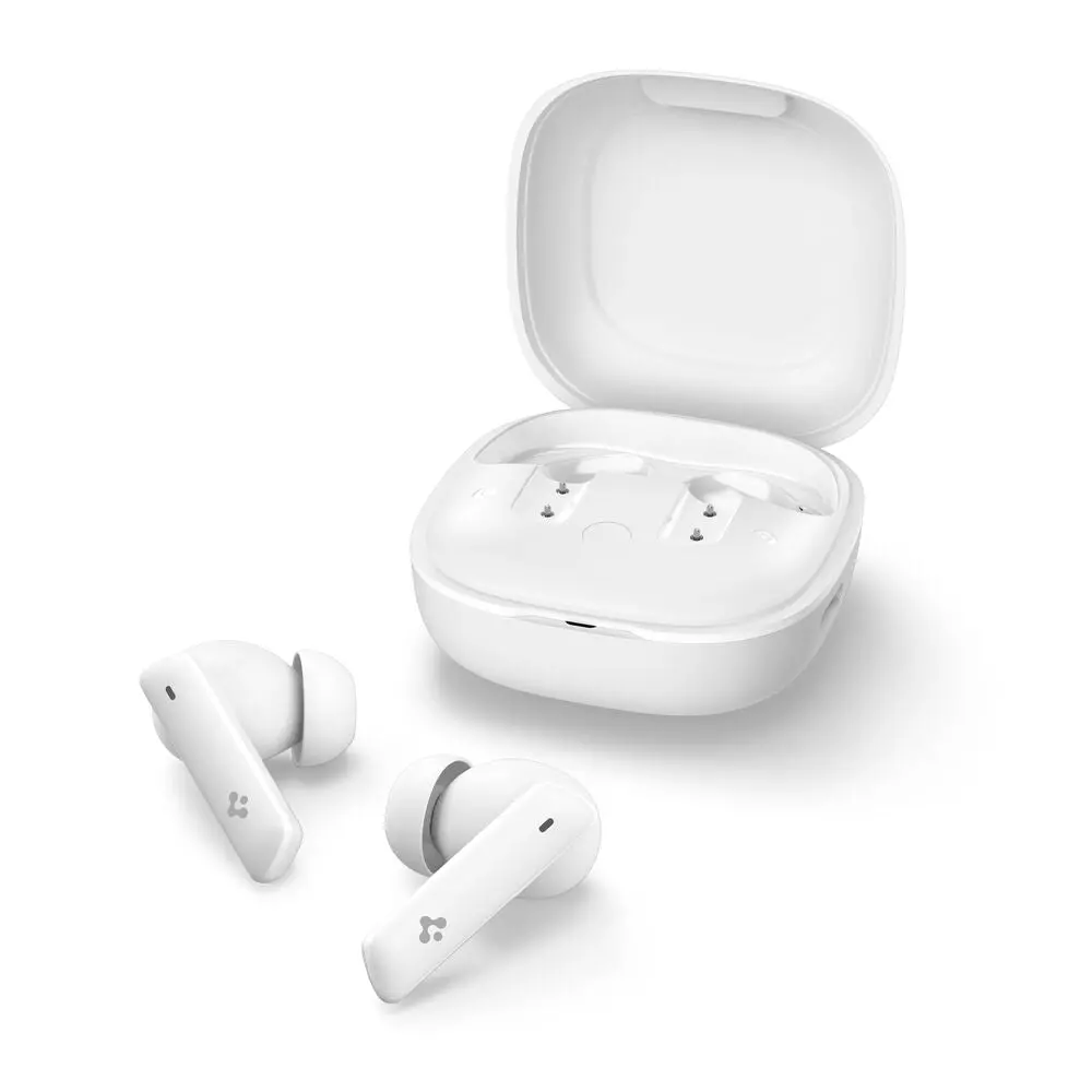 Spigen Spigen Audio Advanced Noise Cancellation Pro In-Ear Earbuds Sa-Tw P20 Earphone (White) 1