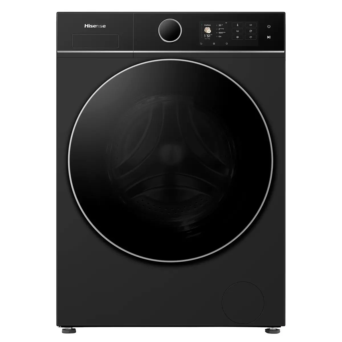 Hisense Hwf8i1015bx Series 8I 10Kg Tft Front Load Washer (Charcoal Black) 1