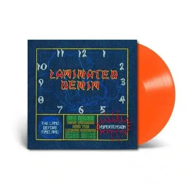 Laminated Denim (Orange Habanero Vinyl) 1