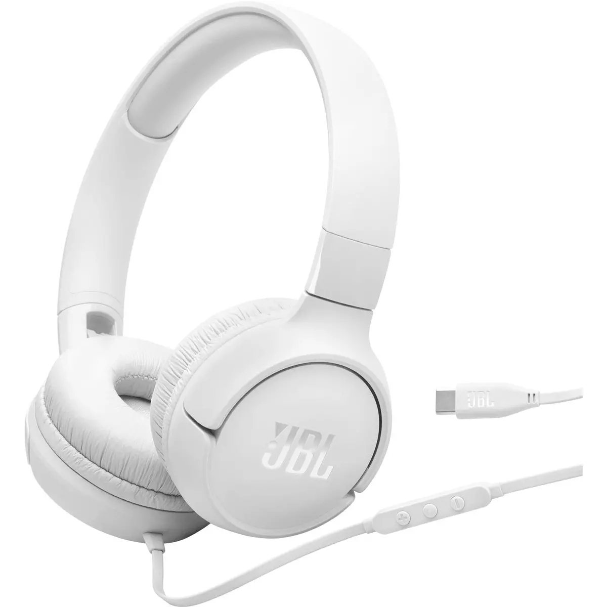 Jbl Tune 520C Wired Usb-C On-Ear Headphones (White) 1