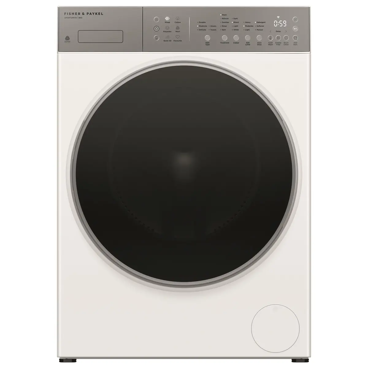 Fisher & Paykel Wh8060j5 Series 5 8Kg Conteporary Front Load Washer 1