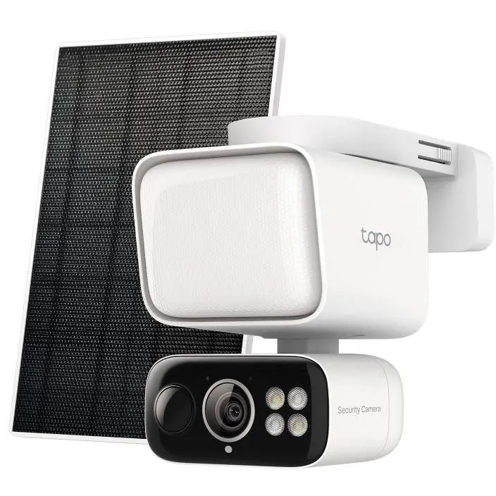 Tapo 2K Solar-Powered Floodlight Pan/Tilt Security Camera Kit 1