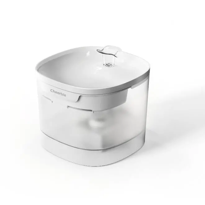 Cheerble E1 Elite Pet Drinking Fountain (White) 1