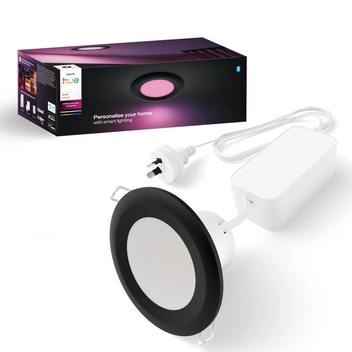 Philips Hue Akari Wca 90Mm Down Light With Bluetooth (Black) 1