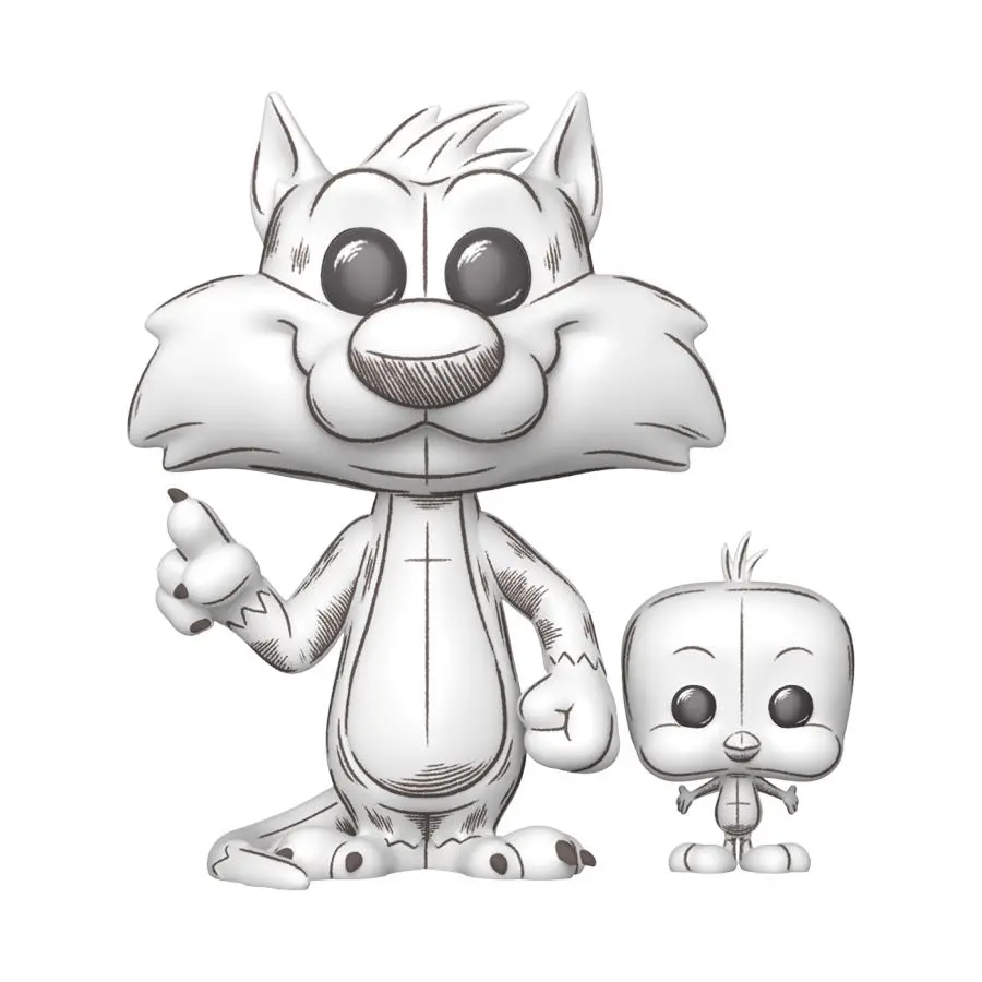 Looney Tunes: Sketched - Sylvester & Tweety Pop! Vinyl 1
