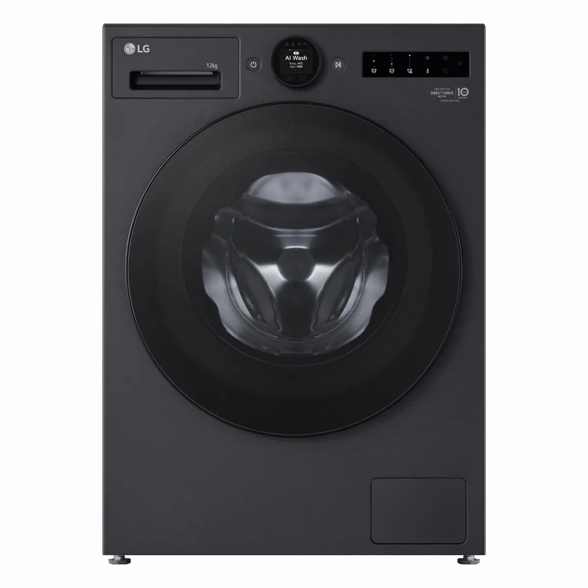 Lg Wx10-1412Mb Series 10 12Kg Ai Front Load Washer (Matte Black) 1