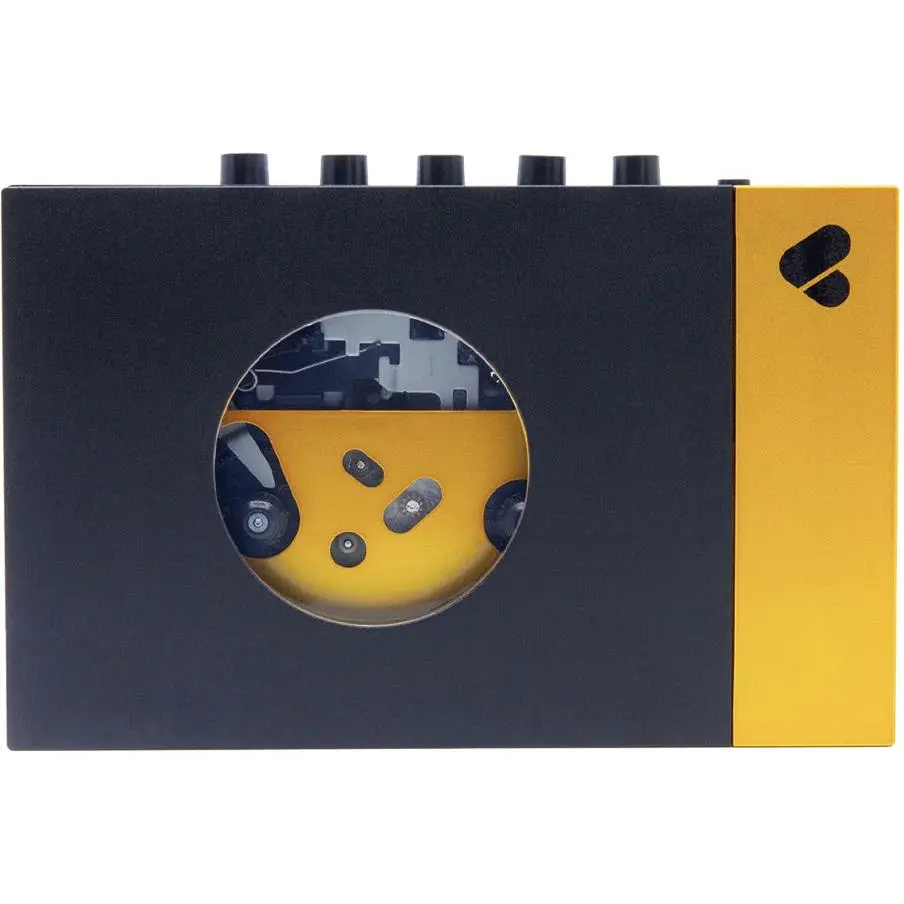 We Are Rewind Portable Bluetooth Cassette Player (Amy Black & Yellow) 1