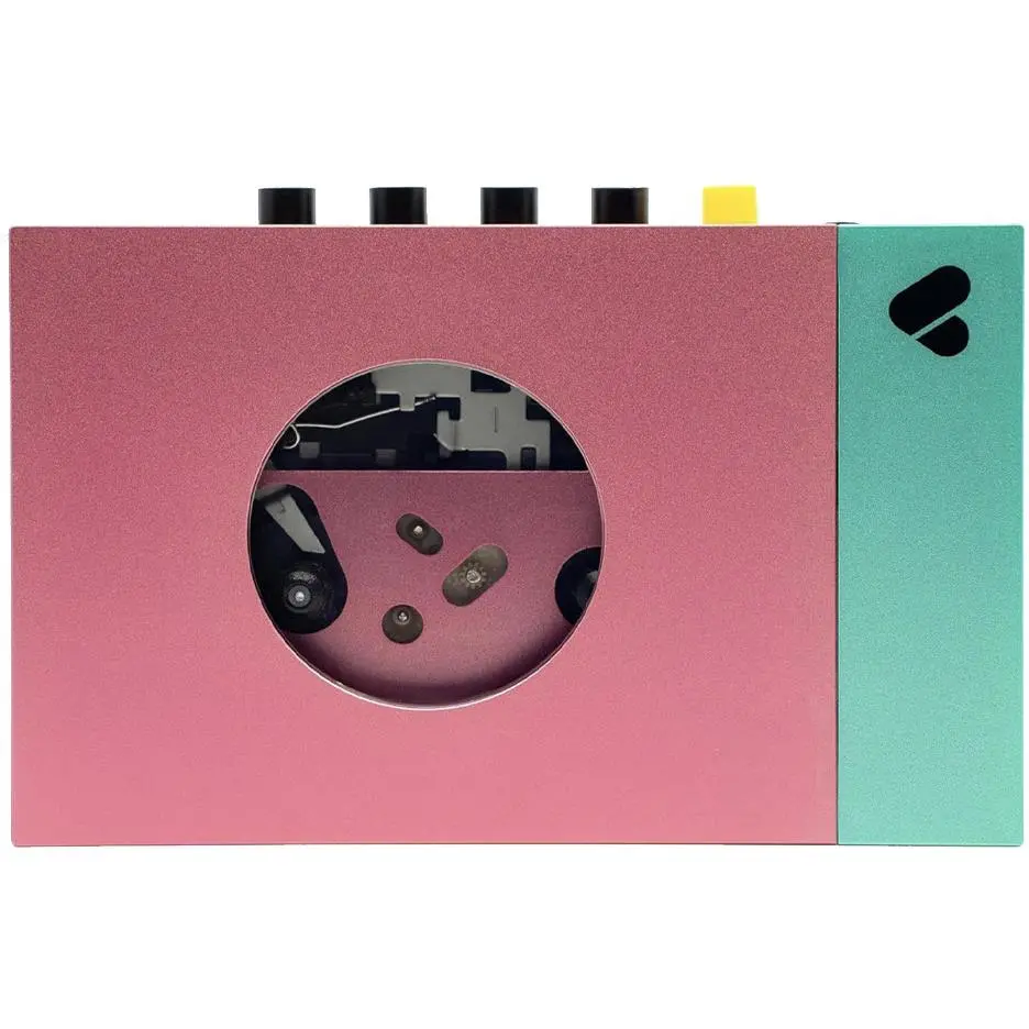 We Are Rewind Portable Bluetooth Cassette Player (Edith Pink & Green) 1
