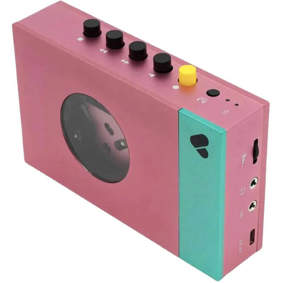We Are Rewind Portable Bluetooth Cassette Player (Edith Pink & Green) 2