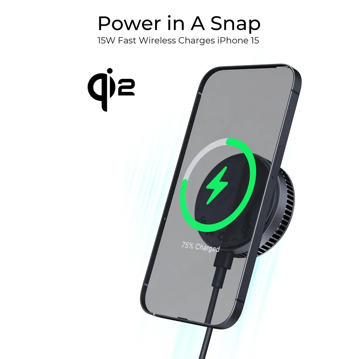 Aukey Magfusion Gamefrost Magnetic Wireless Charger With Active Cooling 2