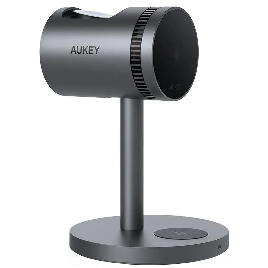 Aukey Magfusion 3-In-1 Pro Qi2 Fast Wireless Charging Station With Active Cooling 1