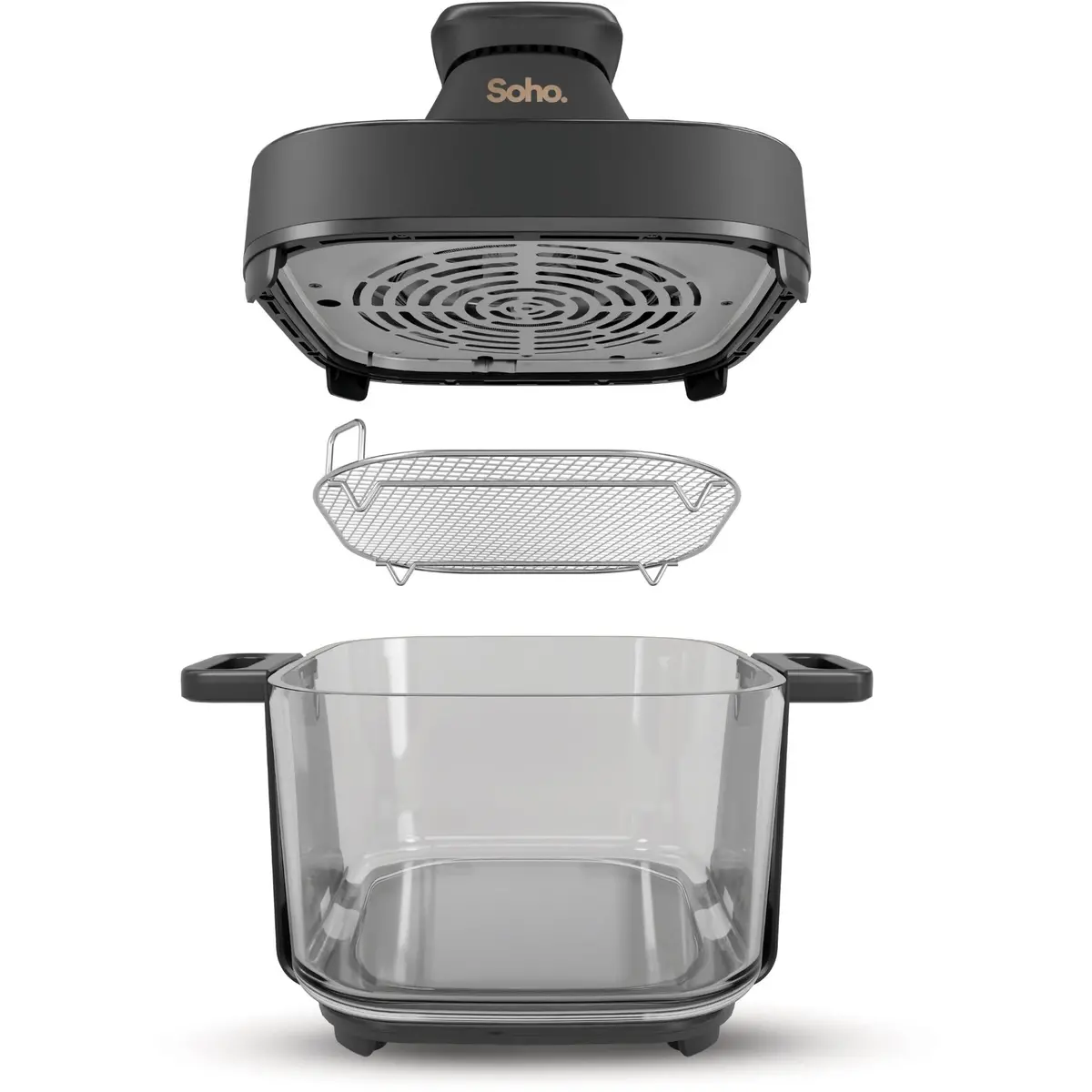 Soho Crystal 6L Glass Air Fryer 1