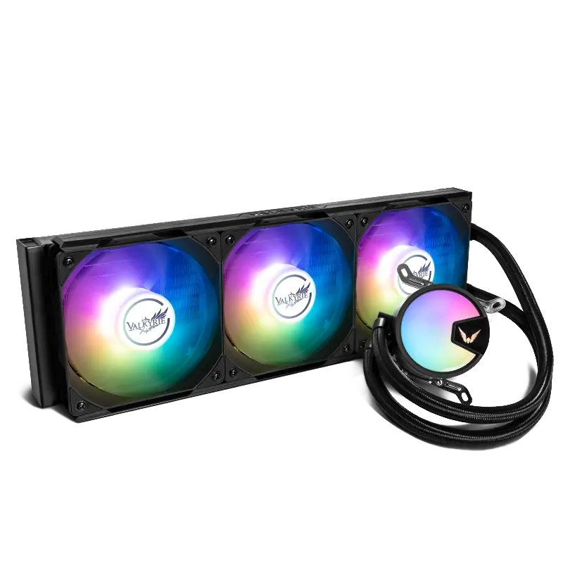 Valkyrie A360 360Mm Aio Liquid Cooling With 3X 120Mm F12 A-Rgb Fans (Black) 1