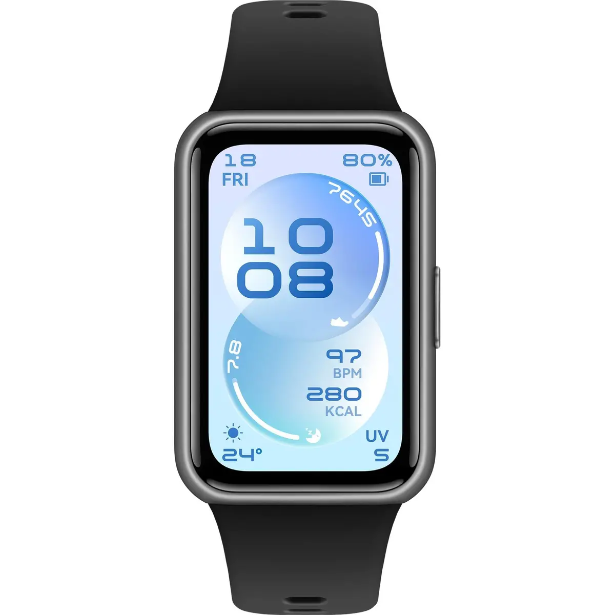 Huawei Band 11 Durable Polymer Materials Case With Fluoroelastomer Strap (Black) 2