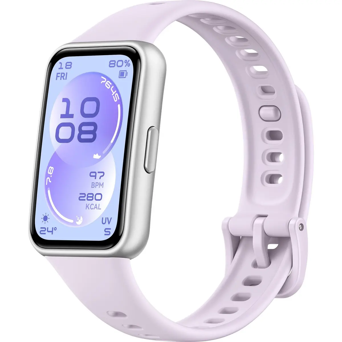 Huawei Band 11 Durable Polymer Materials Case With Fluoroelastomer Strap (Purple) 1