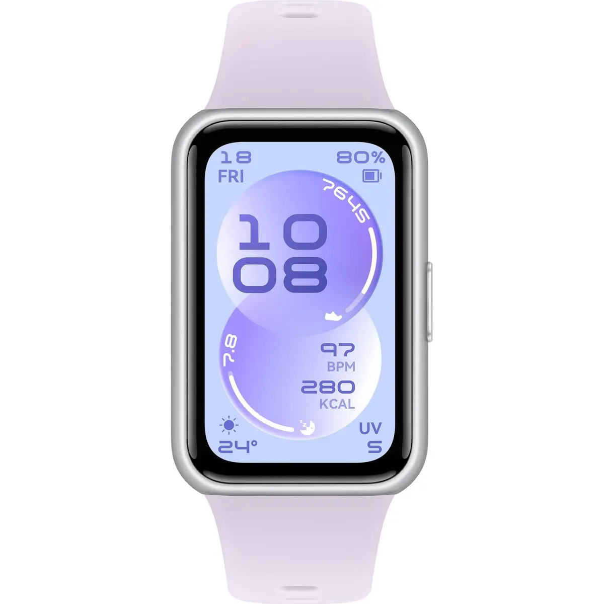 Huawei Band 11 Durable Polymer Materials Case With Fluoroelastomer Strap (Purple) 2