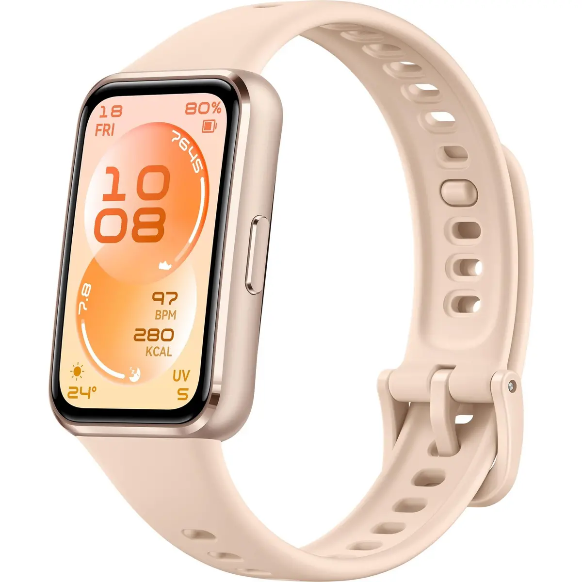 Huawei Band 11 Aluminium Alloy Case With Fluoroelastomer Strap (Beige) 1
