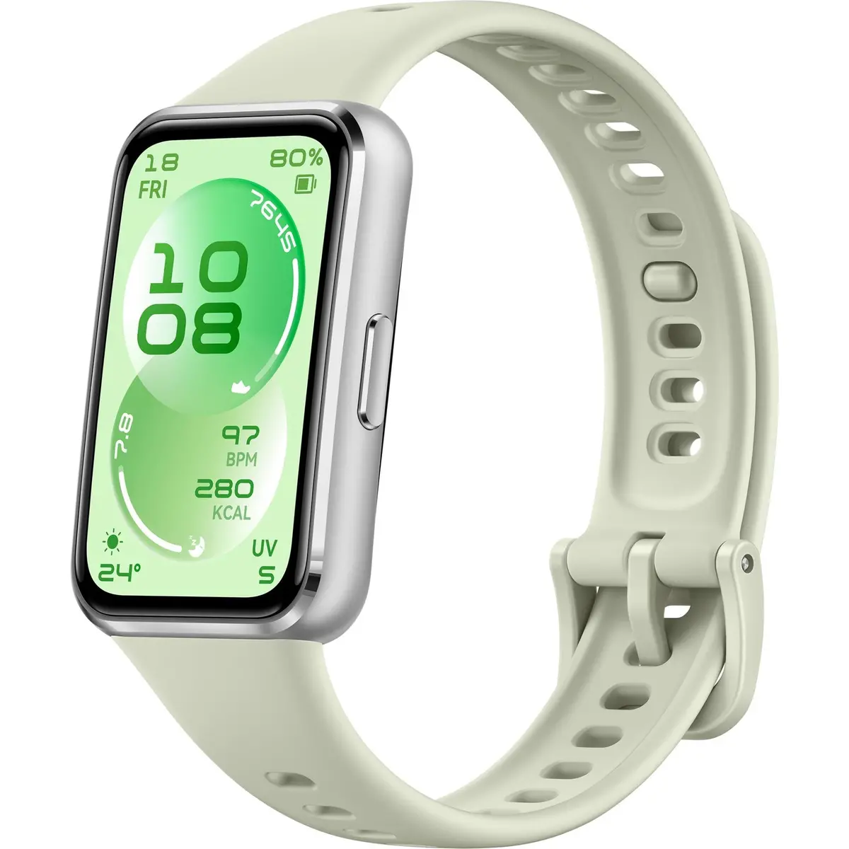 Huawei Band 11 Aluminium Alloy Case With Fluoroelastomer Strap (Green) 1