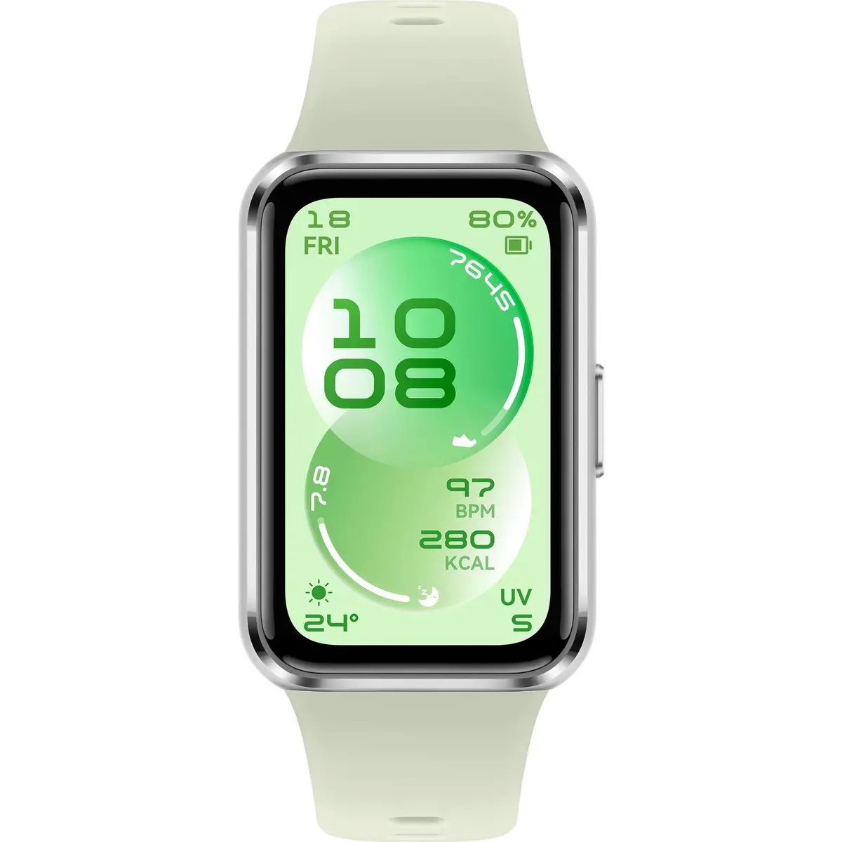 Huawei Band 11 Aluminium Alloy Case With Fluoroelastomer Strap (Green) 2