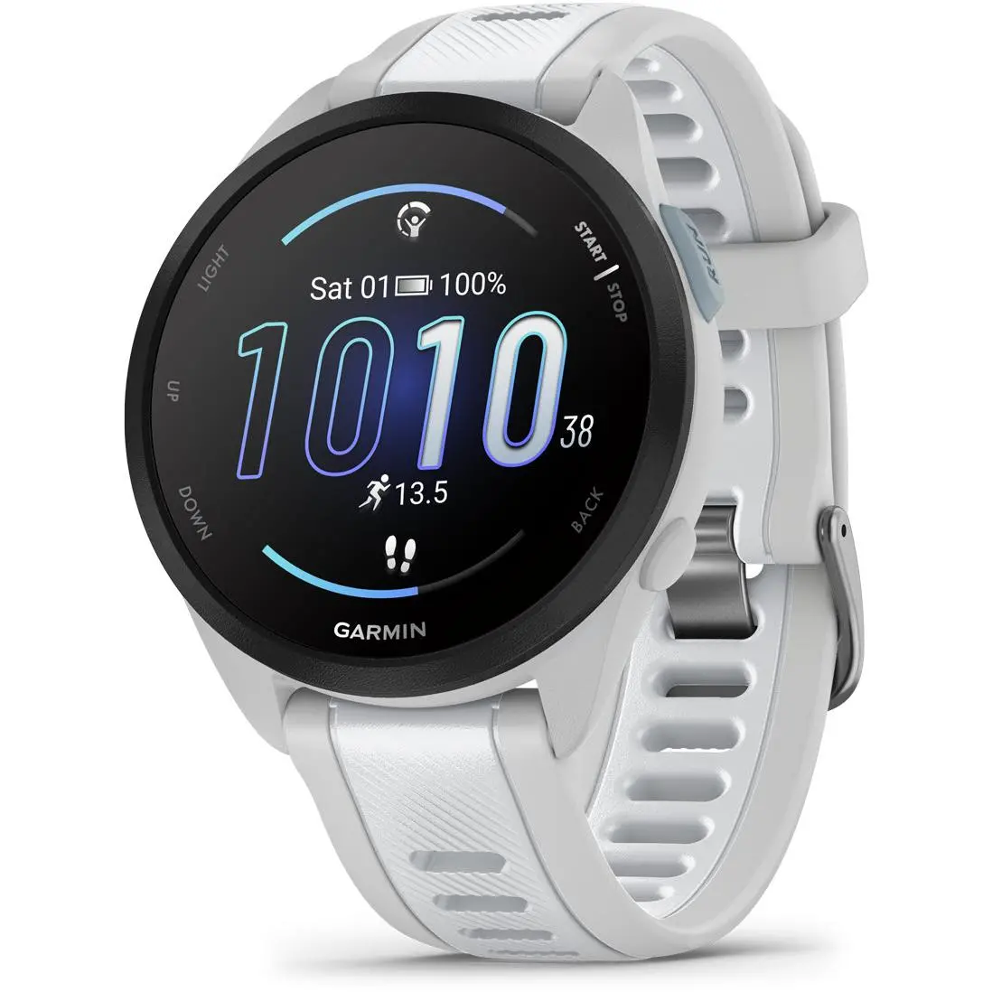 Garmin Forerunner 165 Smart Watch (Mist Grey/Whitestone) 1