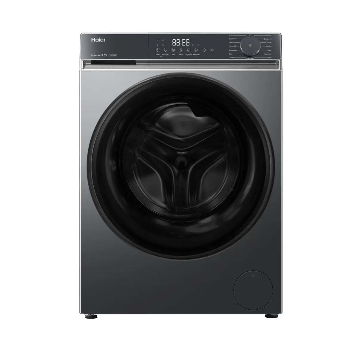 Haier Hwf85kb1 300 Series 8.5Kg Front Load Washer (Dark) 1