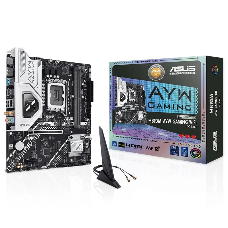 Asus H810m Ayw Gaming Wifi-Csm Lga 1851 Matx Mottherboard (H810m Ayw Gaming Wifi-Csm) 1