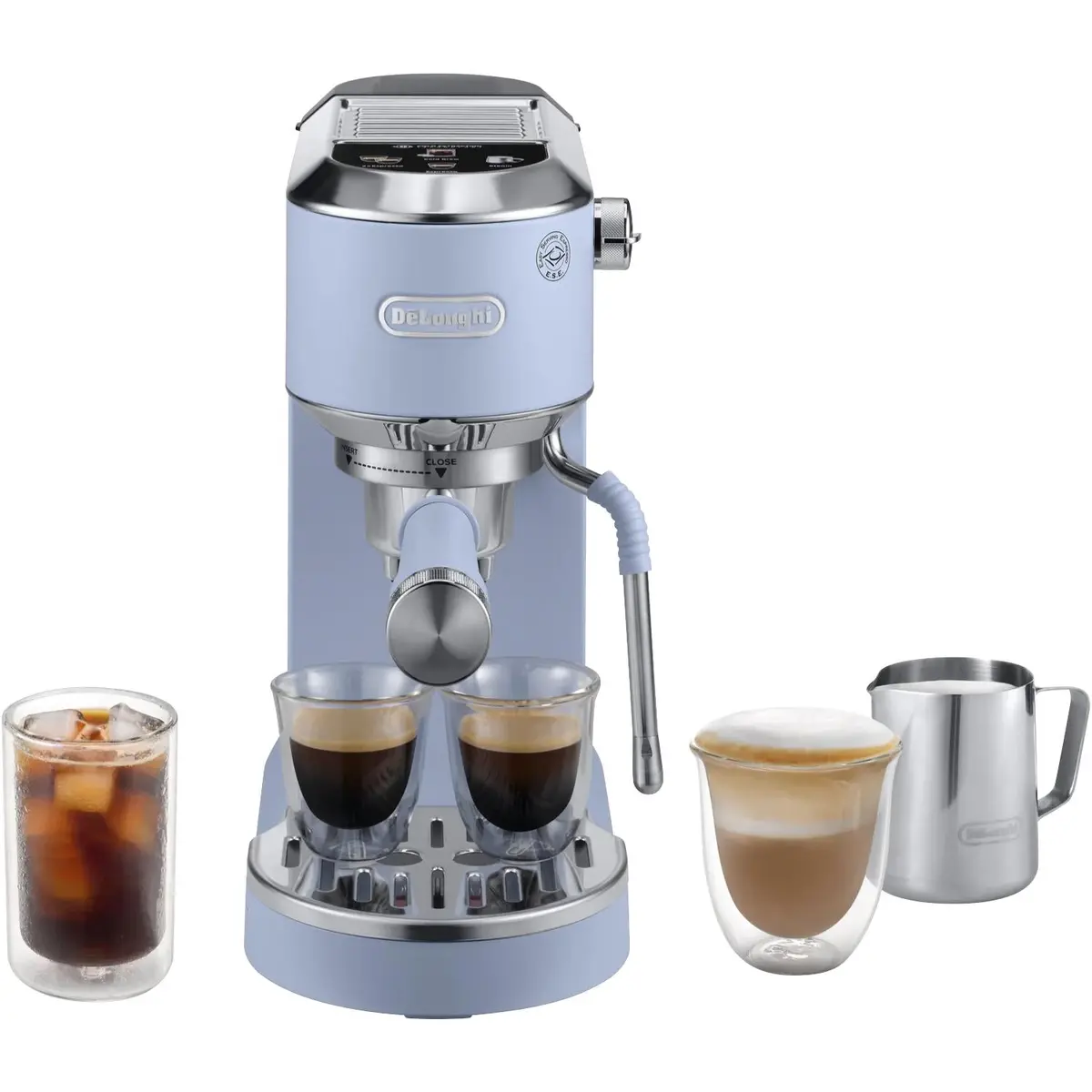 De'longhi Ec890bk Dedica Duo With Cold Brew Coffee Machine (Blue) 1