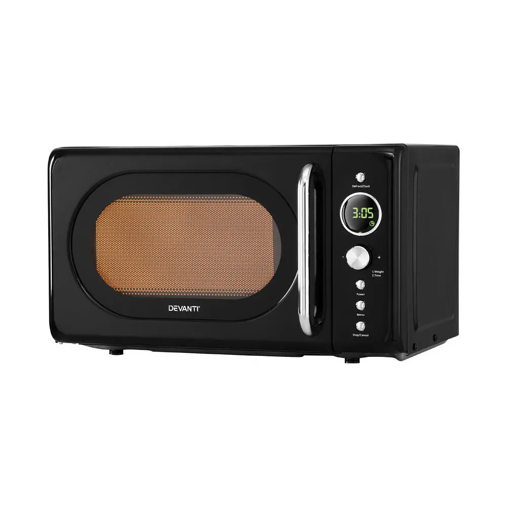 Devanti 20L Microwave Oven 700W (Black) 1