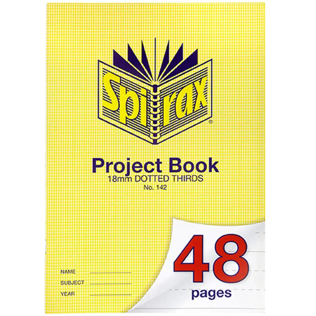 Spirax 142 Project Book 18Mm Dotted Thirds 48 Page A4 20 Pack 2