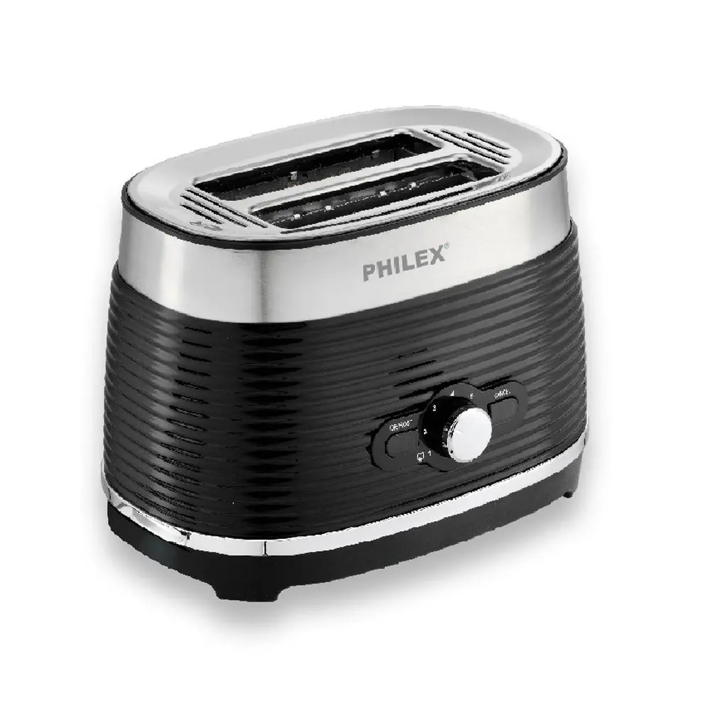 Philex 2-Slice Retro Electric Bread Toaster 815W (Black) 1