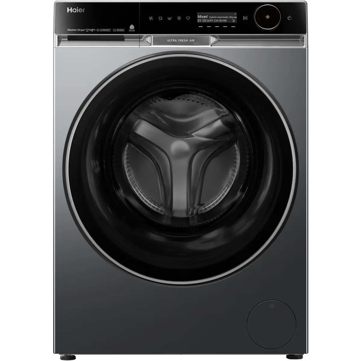 Haier Hwd1280pxb1 600 Series 12Kg/8Kg Front Load Washer Dryer Combo (Dark) 1
