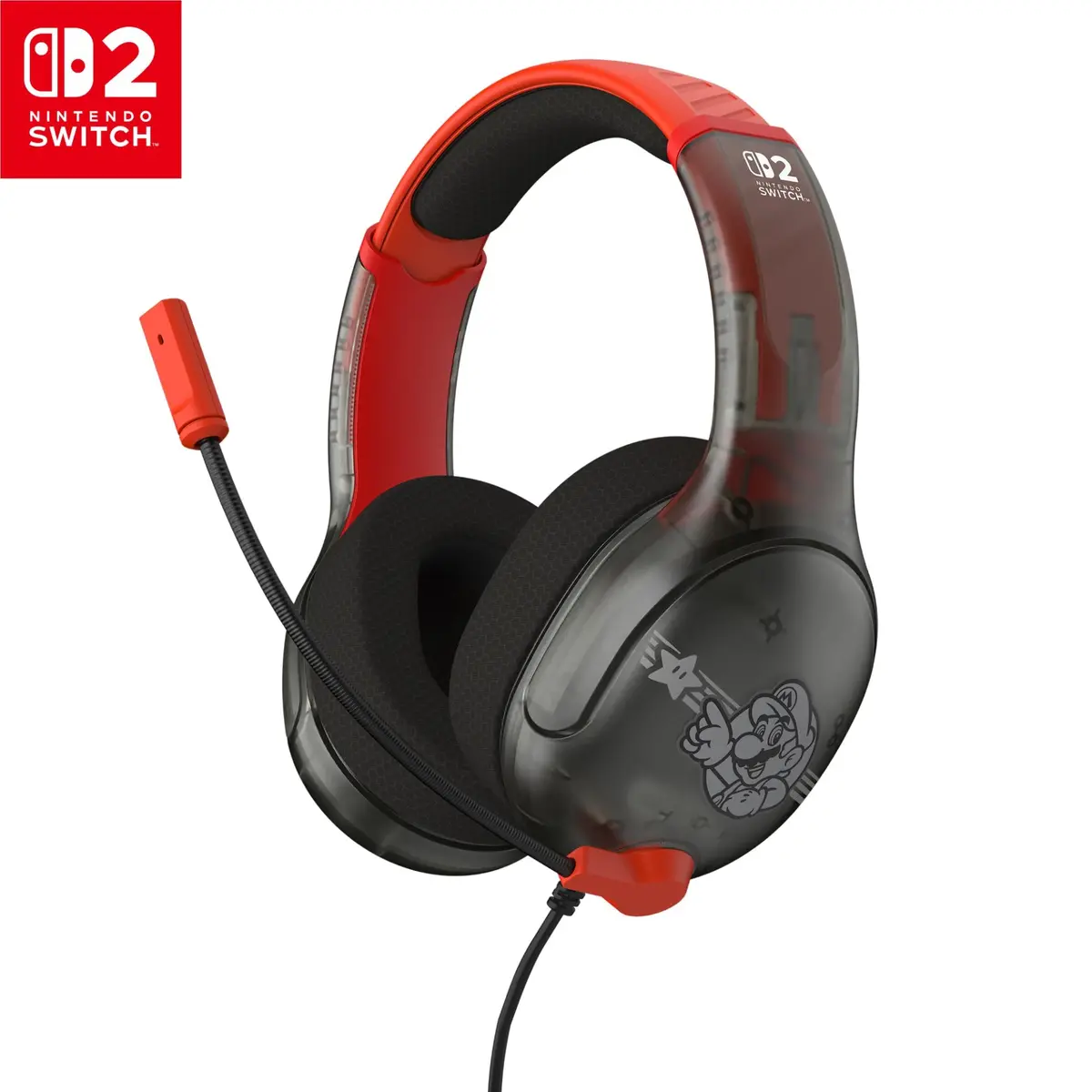 Turtle Beach Airlite Fit Wired Gaming Headset For Nintendo Switch 2 (Mario Star) 1