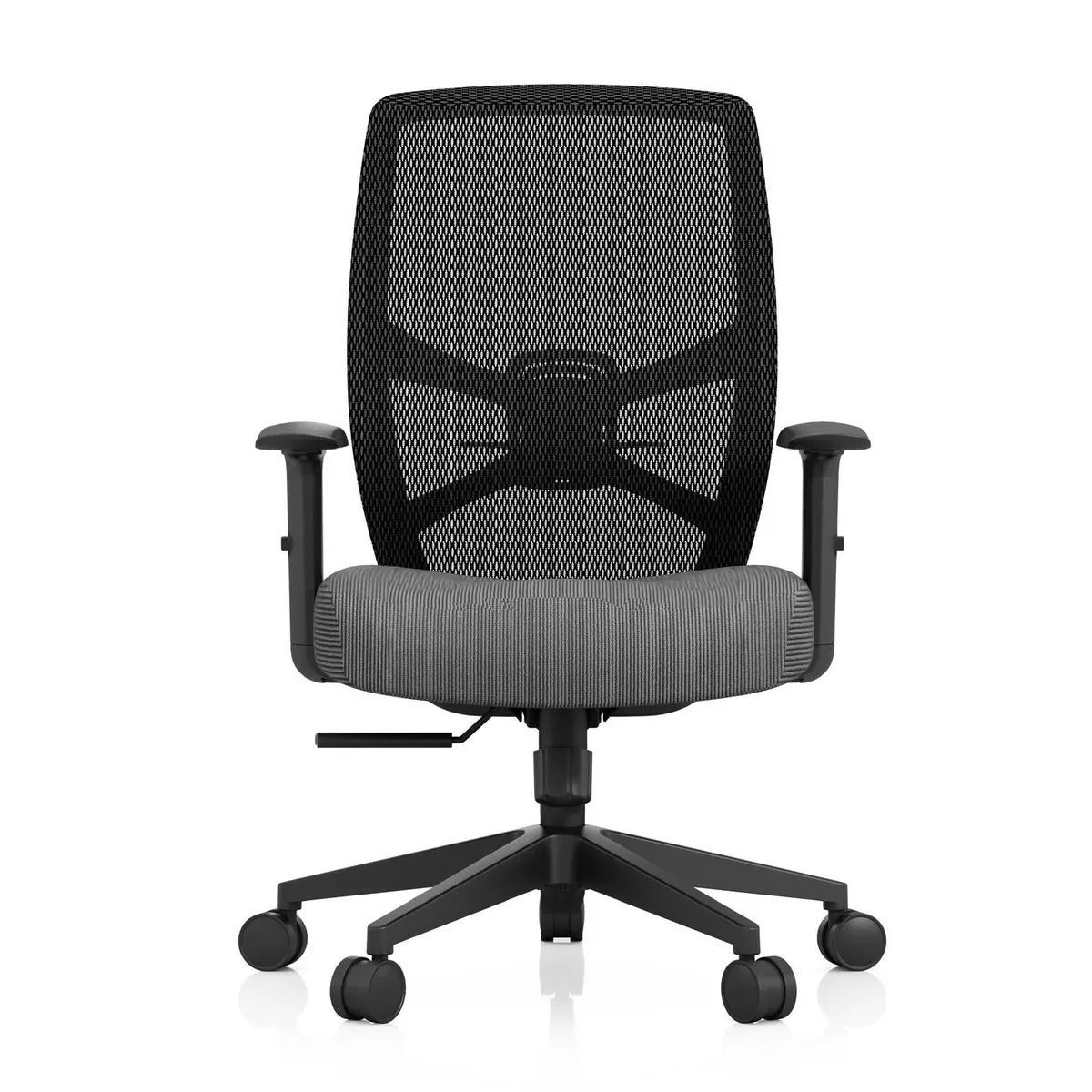 Tempur Protask Mesh / Fabric Swivel Executive Office Chair (Black) 1
