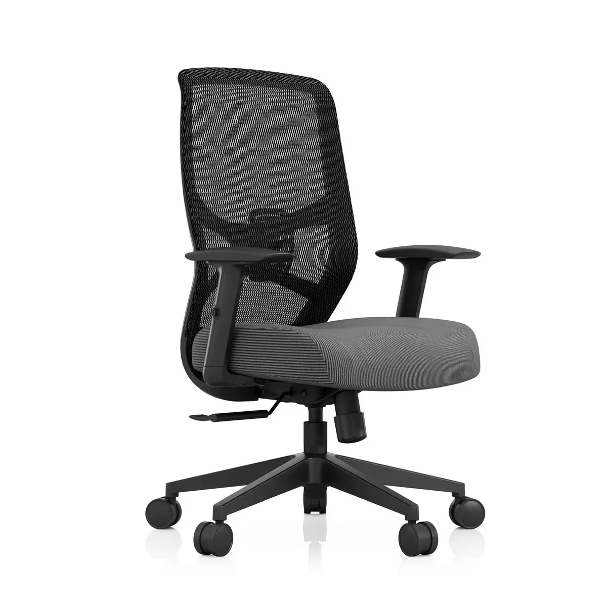 Tempur Protask Mesh / Fabric Swivel Executive Office Chair (Black) 2