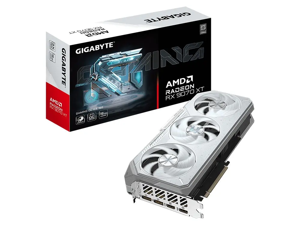 Gigabyte Radeon Rx 9070 Xt Gaming Oc Ice 16G Graphics Card 1