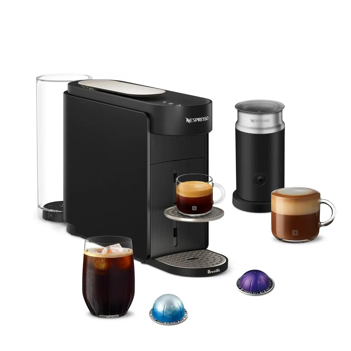 Breville Nespresso Bnv650blk Vertuo Up Bundle (Black) 2