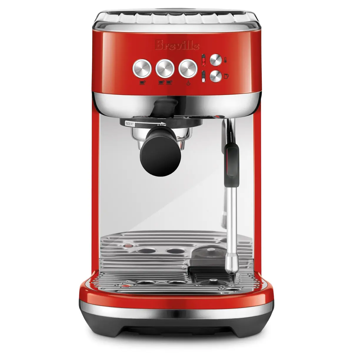 Breville Bambino Plus Espresso Coffee Machine (Pomodoro Rosso) 1
