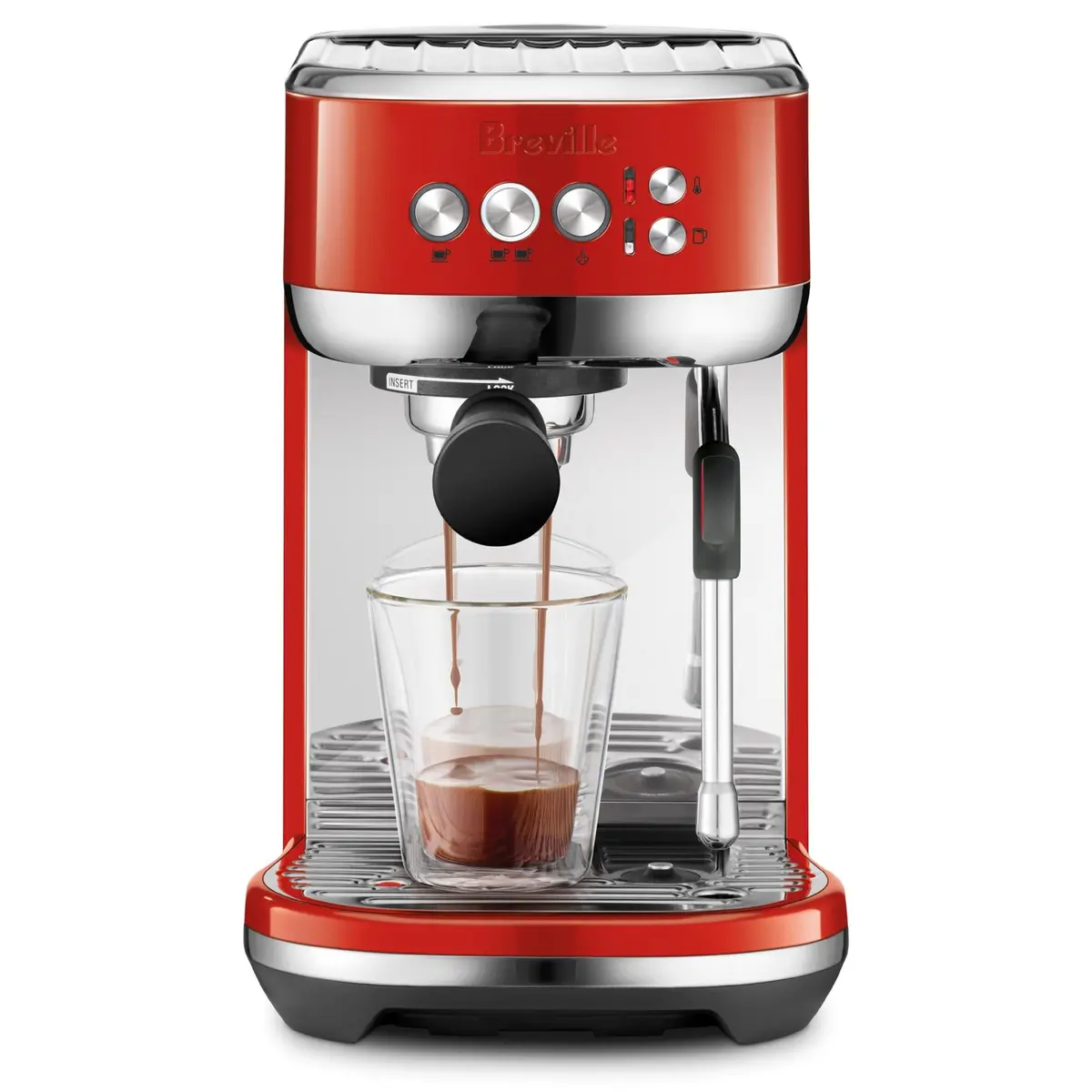 Breville Bambino Plus Espresso Coffee Machine (Pomodoro Rosso) 2