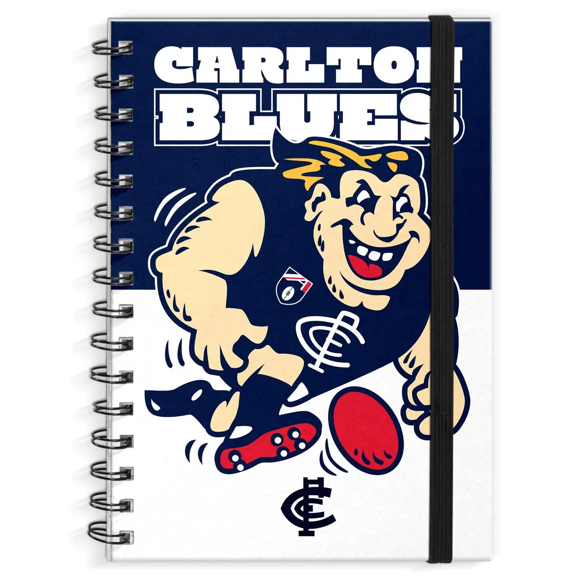 Afl - Carlton Blues Hardcover A4 Spiral Notebook 1