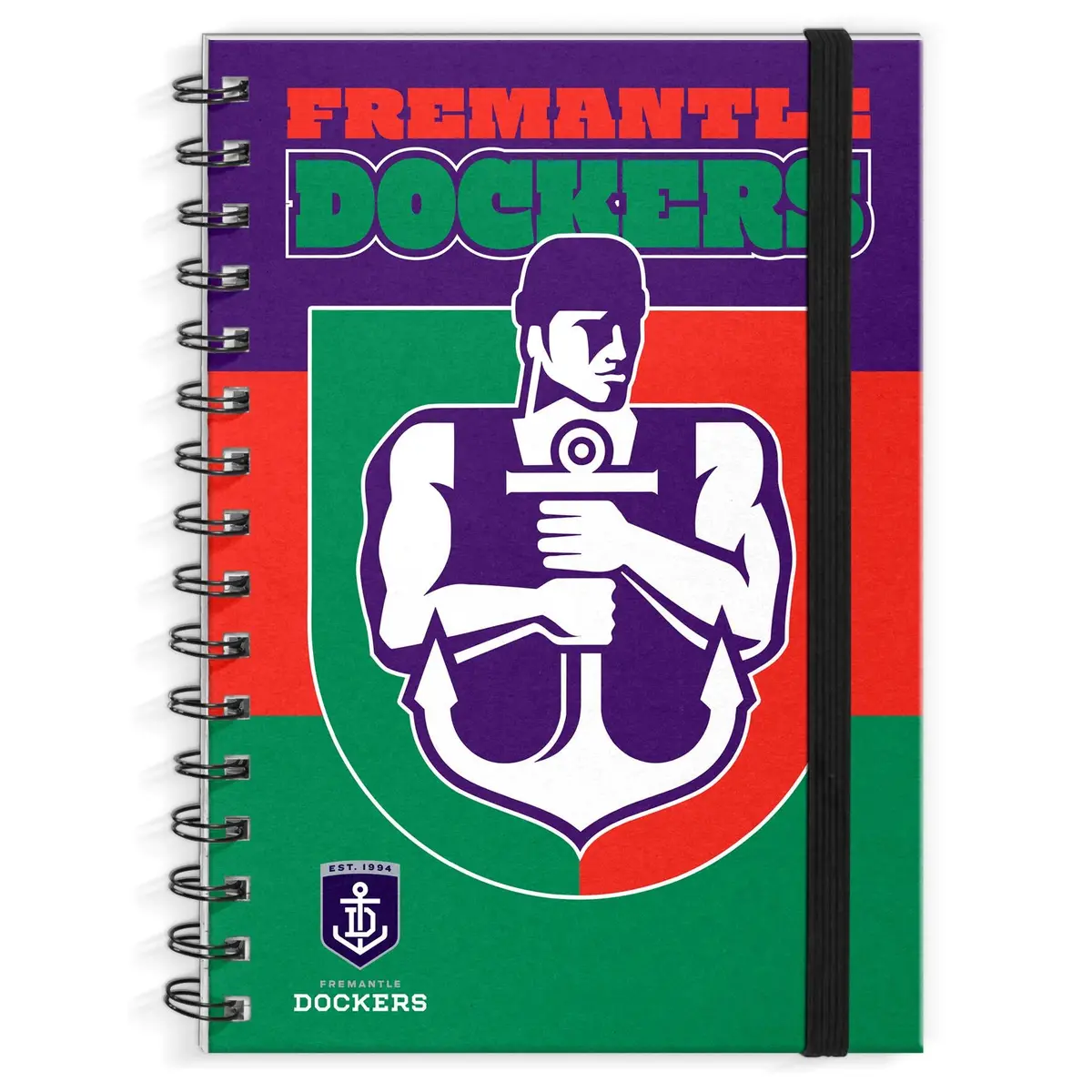 Afl - Fremantle Dockers Hardcover A4 Spiral Notebook 1