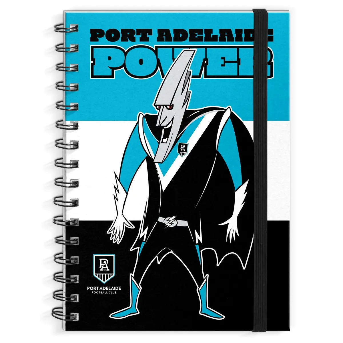 Afl - Port Adelaide Power Hardcover A4 Spiral Notebook 1