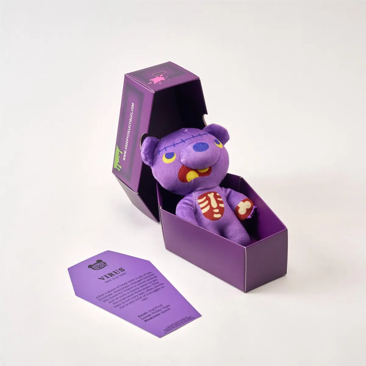 Virus Deddy Bear Plush In Coffin 2