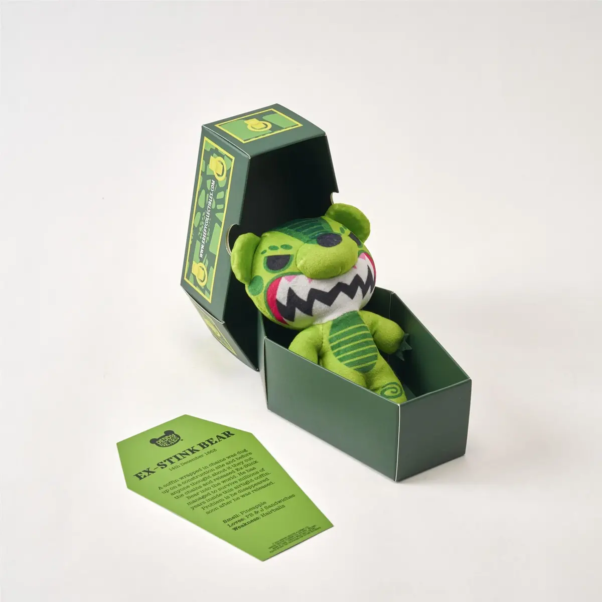 Ex-Stink Bear Deddy Bear Plush In Coffin 2