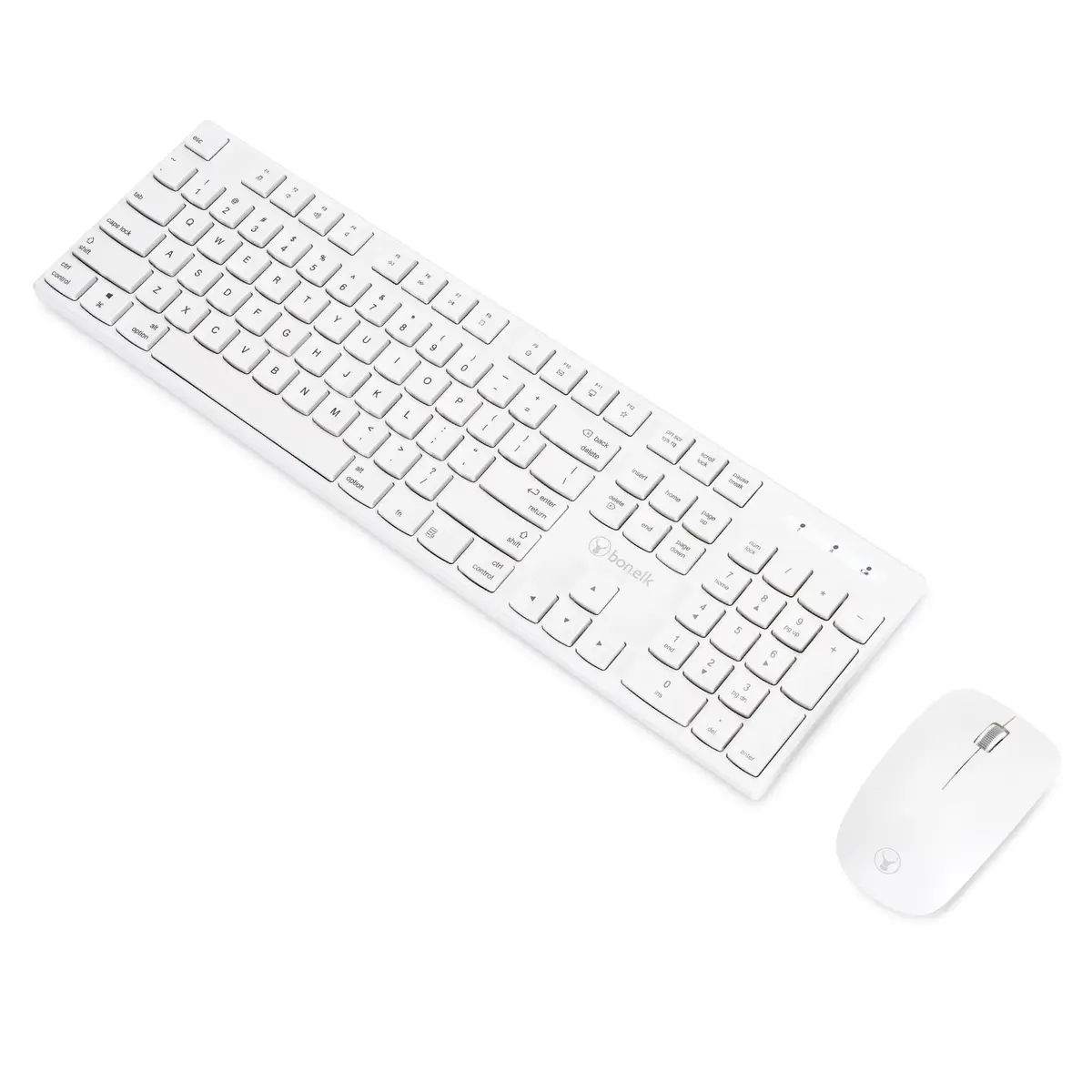 Bonelk Km-314 Slim Wireless Keyboard And Mouse Combo (White) 1