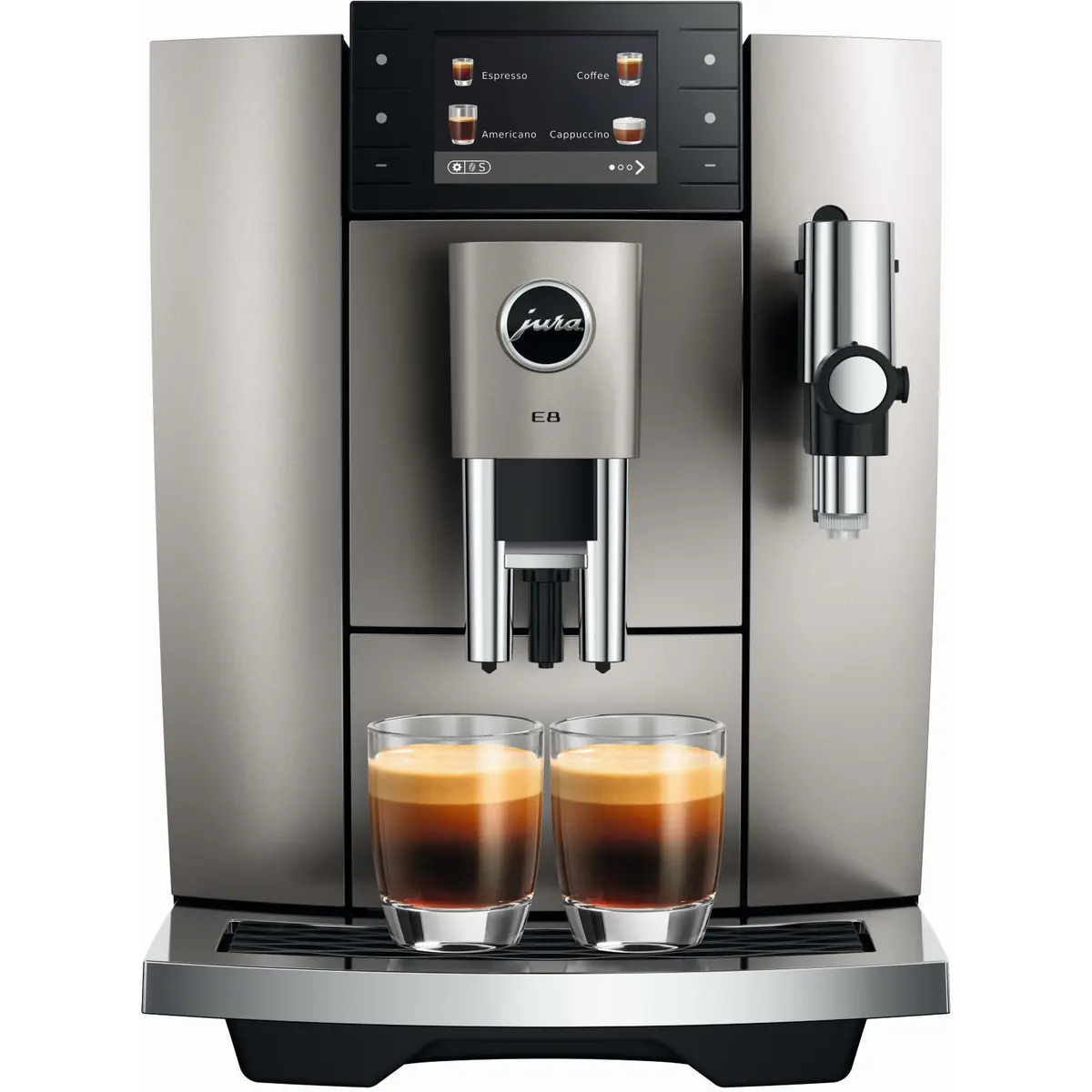 Jura E8 Fully Automatic Coffee Machine (Silver) 1
